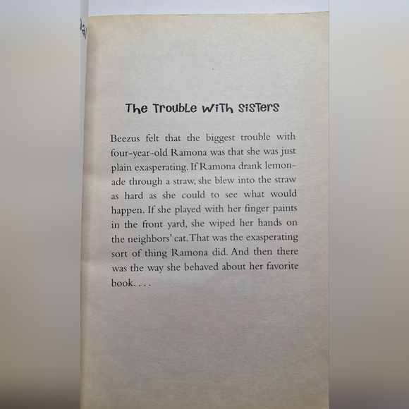 Beezus and Ramona by Beverly Cleary - Green and Blue Cover - Picture 3 of 5